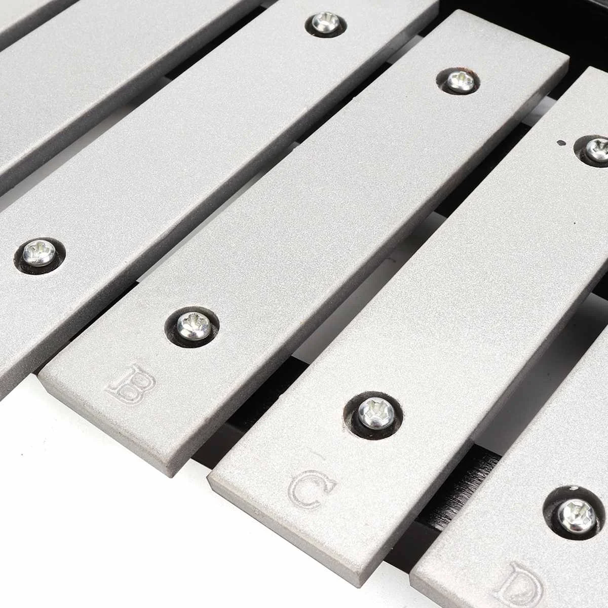 Складной 32 Note Glockenspiel деревянный ксилофон рамка алюминиевый обучающий перкуссионный музыкальный инструмент с чехол для переноски