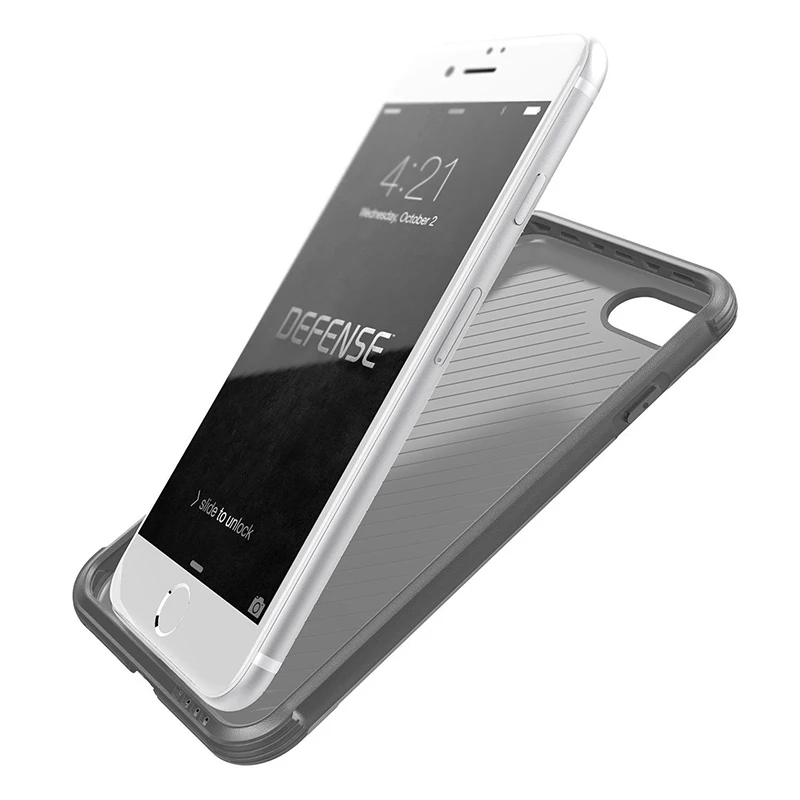 X Doria Defense Lux чехол для iPhone 7 8 Plus испытанный в стиле милитари телефона алюминиевый