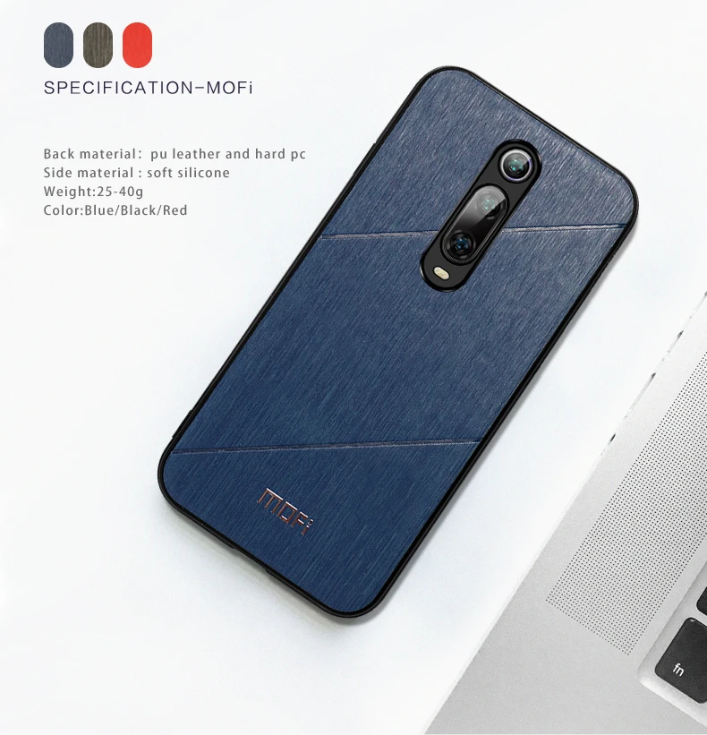Для xiaomi mi 9t чехол Обложка на заднюю панель из искусственной кожи силиконовый чехол в деловом стиле fundas MOFi global mi 9t pro защитный чехол s