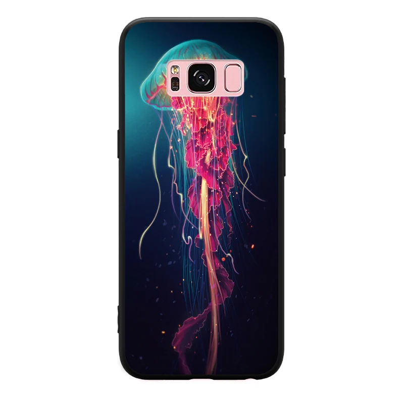 Красочный волк, сова, Лев, павлин, животный рисунок для samsung Galaxy S6, S7 Edge, S8, S9 Plus, Note 3, 4, 5, 8, 9, жесткий чехол для телефона