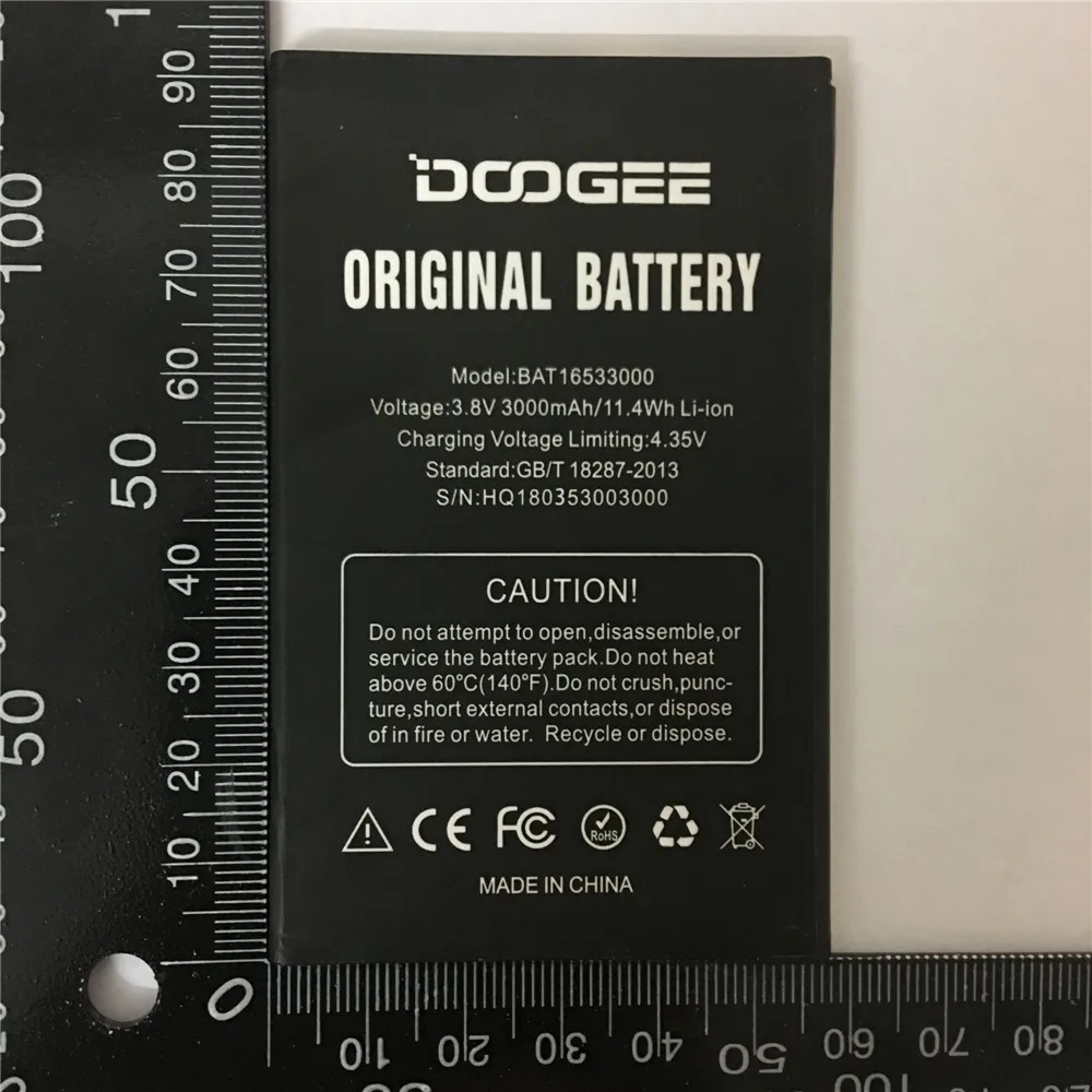 

Original battery For DOOGEE BAT16533000 battery 3000mAh DOOGEE X9 pro Long standby time Test normal use before shipment