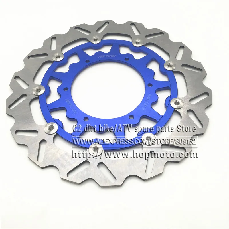 Оверсайз фронтальный ротор плавающего тормозного диска 320 мм YZF WRF YZ250 YZ250F YZ400F YZ450F