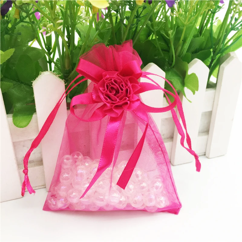 50 шт. маленькие сумки из органзы 9 х12 см|jewelry pouch|packaging jewelryjewelry packaging pouche |