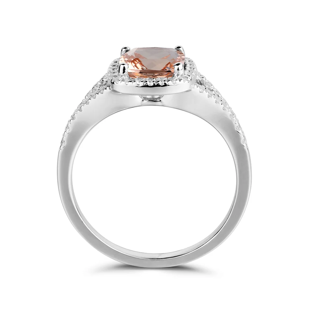 Женское кольцо с драгоценным камнем|cushion cut engagement|gemstone rings silver925 sterling gemstone |