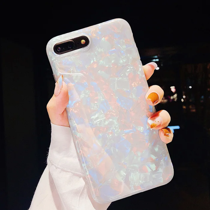 h LOVECOM Dream Conch чехлы для iPhone 11 Pro Max XR XS Max 6 6S 7 8 Plus X мягкий IMD полный корпус фиолетовый телефон задняя крышка Coque подарки - Цвет: h