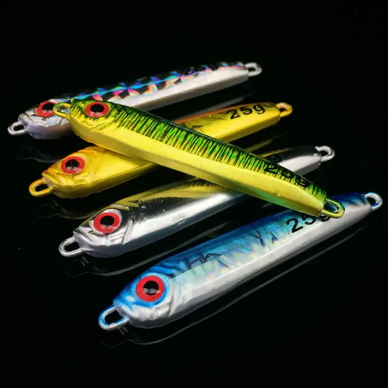 5 шт./лот приманка для джиггинга ложка железная свинцовая пластина длинный заброс