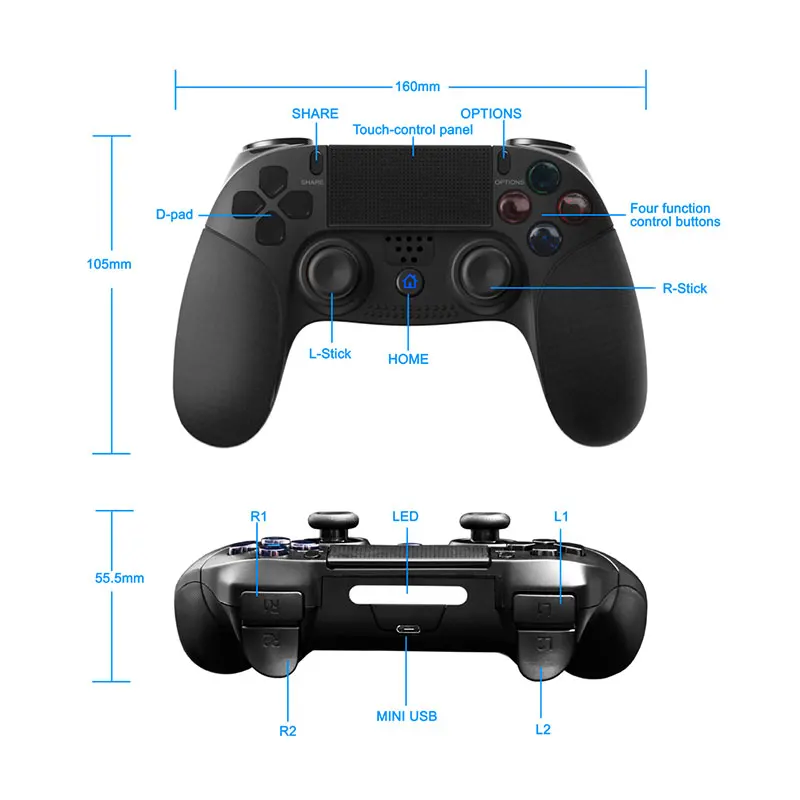 Link Face беспроводной Bluetooth PS4 контроллер геймпад для консоль PS3 Джойстик