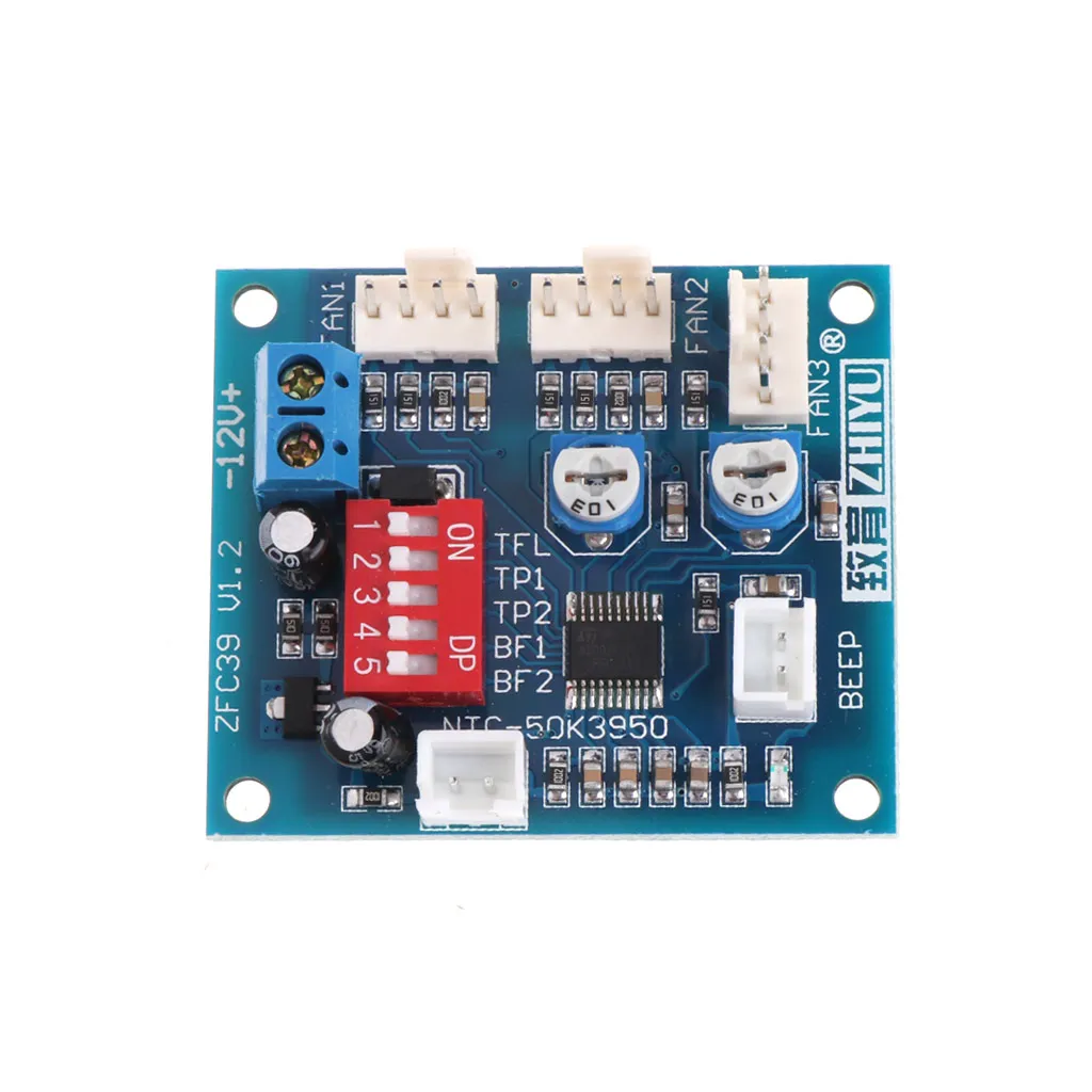 12V CPU вентилятор контроль температуры контроллер скорости ШИМ модуль датчик