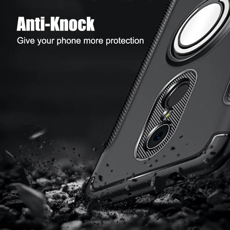 Roc Joan армированный чехол 2 в 1 для Xiaomi Redmi 4X 5 Plus 6 Pro 6A PC Мягкий Силиконовый