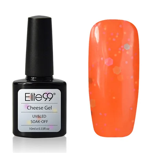 6486 Elite99 10 мл сырный Гель-лак UV Vernis полуперманентный праймер верхнее покрытие Гель-лак для ногтей Маникюрный гель лак для ногтей - Цвет: 6486