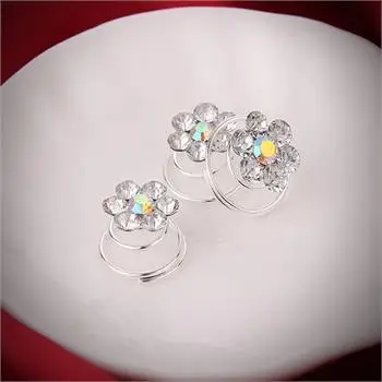 12 шт Pinzas Horquilla De Pelo заколки для волос Cristal Diamante Nupcial Novia Dama Свадебная горячая
