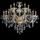 Бесплатная доставка, хрустальная люстра с 15 лампами, 100%, K9, золотая, благородная, роскошная, на экспорт, хрустальная люстра K9, высокое качество