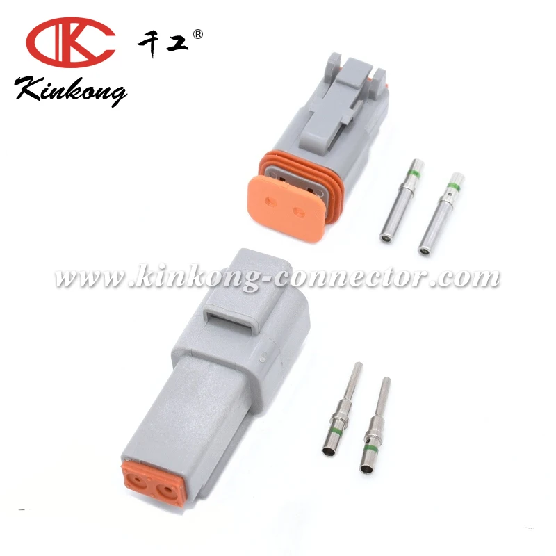 KINKONG Deutsch DT Series 2 P Auto Electric M &amp F фоторазъем DT06-2S/DT04-2P DRL штекер для автомобиля