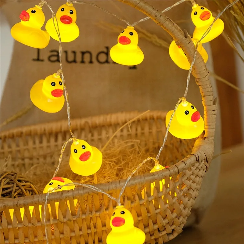 

Little Yellow Duck Led String Light Christmas Garland Light Fairy Xmas Wedding Festival Home Decoration for children baby child