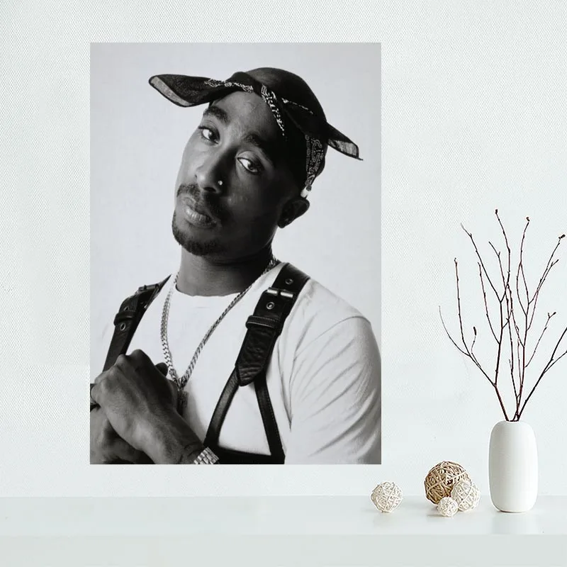 Красивый на заказ 2PAC TUPAC Холст плакат печать рисунок искусство настенный