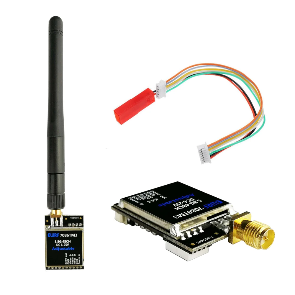 EWRF 7086TM3 5 8G 48CH 25/200/600 мВт переключаемый Raceband Беспроводной FPV аудио видео передатчик