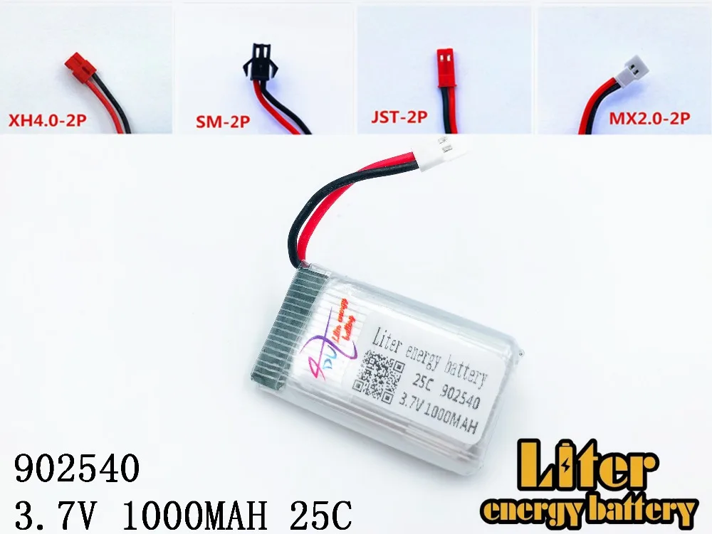 Батарея 3 7 В 1000 мА/ч для Syma X5C X5SC X5SW M68 X5HC X5HW X400 X800 четырехосевая модель самолета