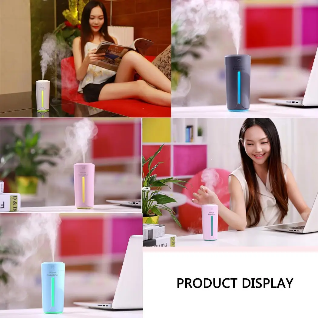 Ночник чашка увлажнитель USB мини домашний тихий спрей увлажнение воздуха очистки