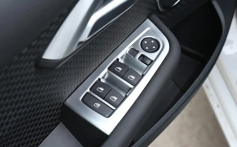 4 шт. для BMW Новинка 1 серии 118i 120i 125i f52 2016 2017 ABS Матовый хромированный переключатель