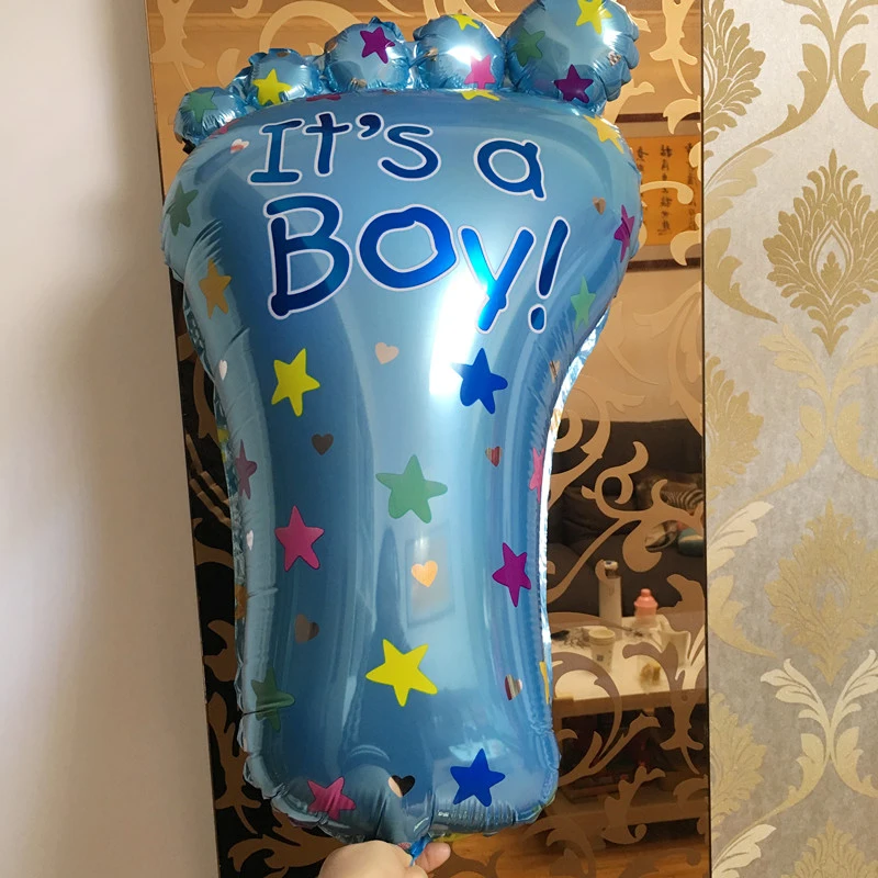 Его мальчик/девочка прекрасный шар в форме ножки ребенка душ ноги фольги шары