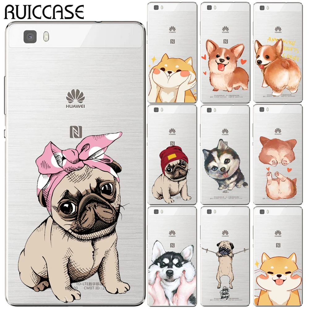 Классный чехол Corgi для Huawei P8 P9 P10 P20 P30 Lite Plus Mate 10 Pro Y5 Y6 II Y3 Y7 2017 Honor 9 6X 7X|Бамперы| |