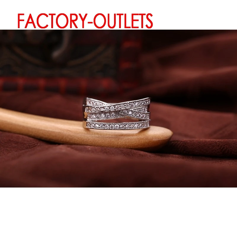 Женский комплект из серебра 925 пробы с фианитом|Кольца| |