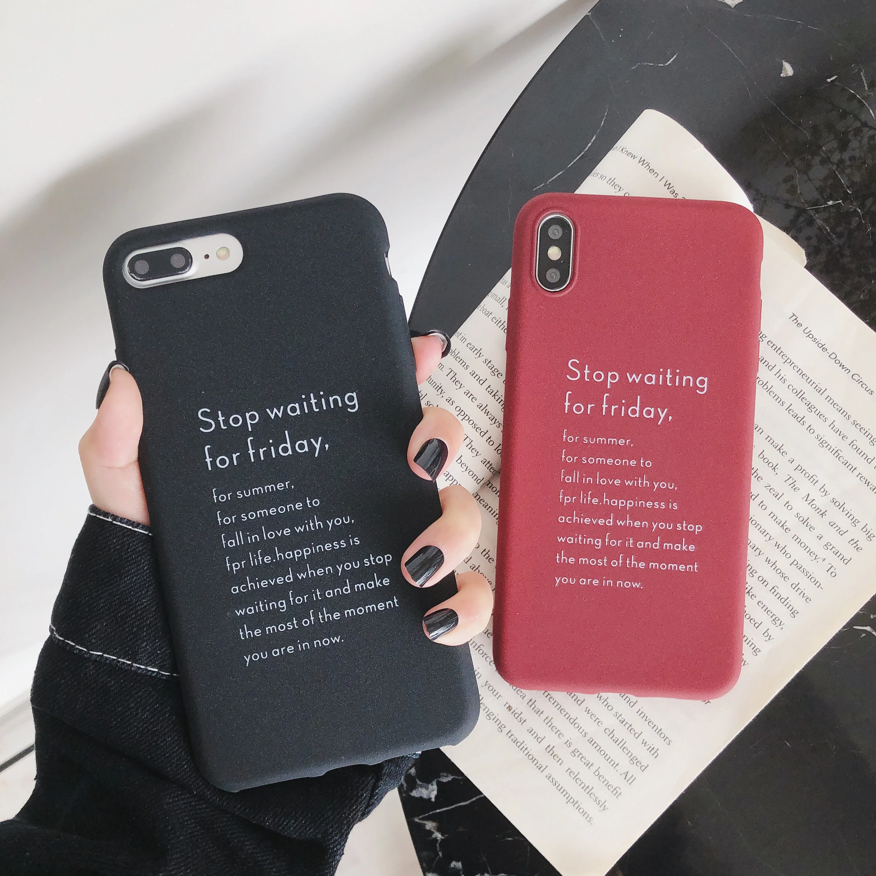 Модный чехол PIXIU для iPhone 6 7 Plus X XR XS Max из мягкого нубука красного и черного цвета |