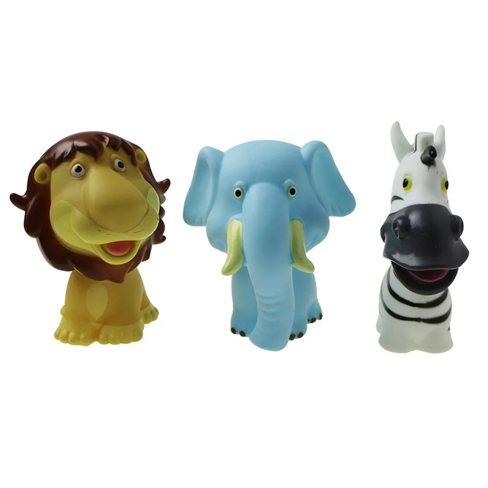 Детские игрушки для ванной в виде резиновых животных воды бассейна аксессуары