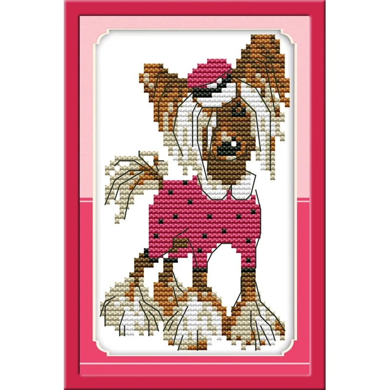 Everlasting Love A Lady Dog китайский набор крестиков экологичный хлопок 11CT 14CT DIY подарок