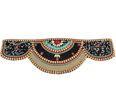 Black Мода черный зеленый смолы бусины заявление поясов для женщин Boho Широкий Пояс платье средства ухода за кожей ручной работы одежда интимны - Окраска металла: Black