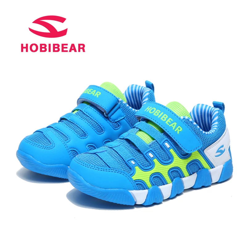 Sport Children Shoes Boys Sneakers For Girls Running Mesh Fabric Leather Breathable Kids Sneaker Hook&ampLoop School | Детская одежда и