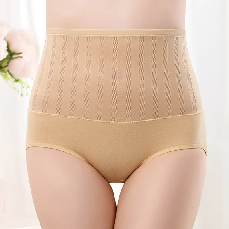 Женское хлопковое нижнее белье с высокой талией сексуальное женское