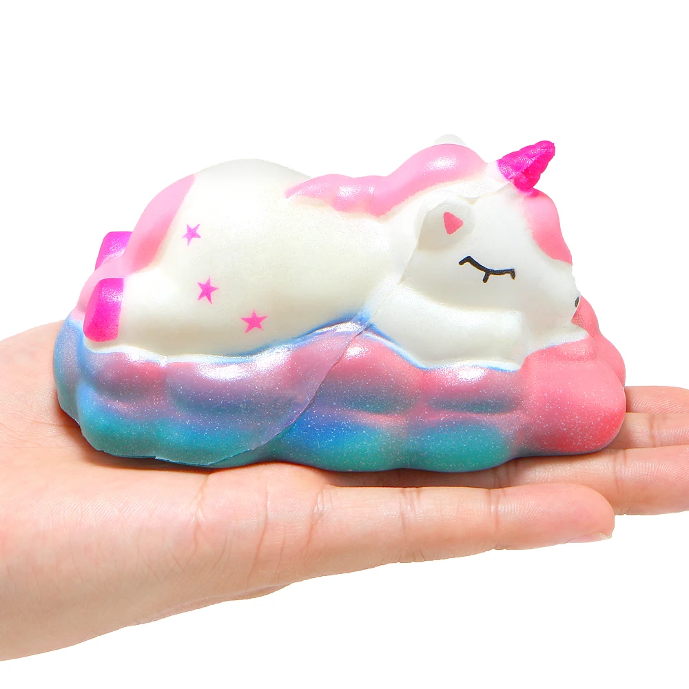 Симпатичные Galaxy Единорог мягкими красочные Squishies крем Ароматические замедлить