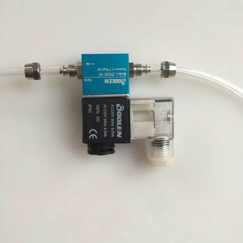

New Aquarium Plants 220V AC CO2 Magnetic Valve 1/8" Solenoid Valve With LED Instruction BSP Normally Closed Solenoid Air Valve