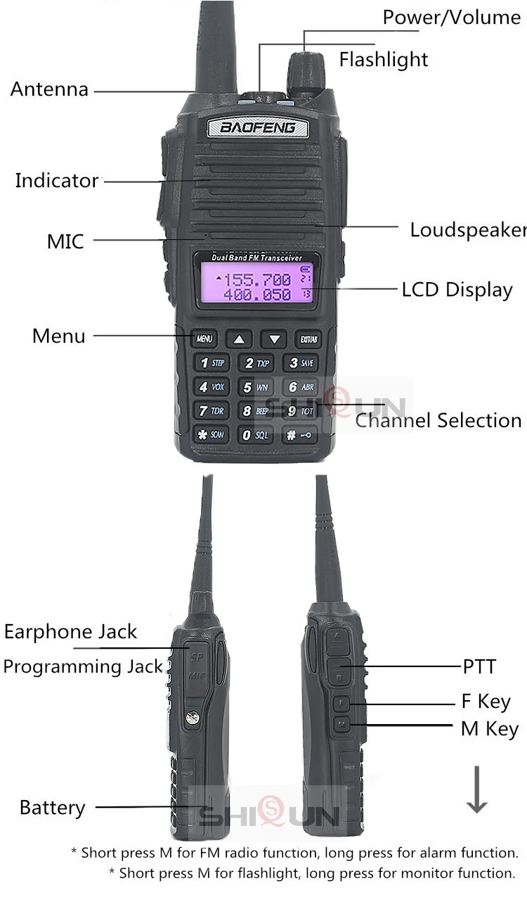 8 Вт UV-82 для переносного приемо-передатчика Dual Band с NA-771 VHF/UHF UV 82 иди и болтай Walkie Talkie “иди и 10 км UV82 BaoFeng 8 Вт 10 км UV-9R UV-5R