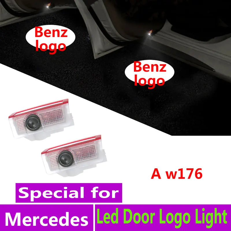 2X для Mercedes Benz A class w177 w176 led Автомобильный светильник с логотипом дверной проектор