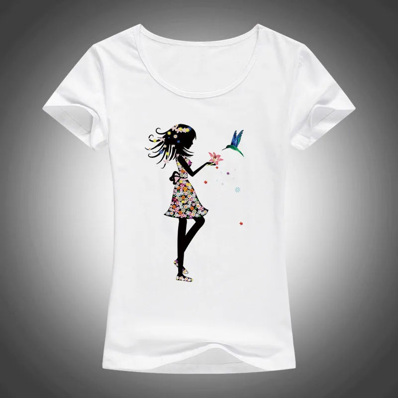 Женская летняя футболка с цветочным принтом модель F77 2017|women tees|fashion teest shirt women summer |