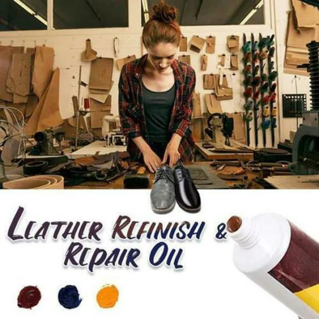 Кожа Refinish ремонт масла обувь сумки одежда Уход крем на сиденье в машину на диван Maintenange крем черный коричневый цвет природы 3. JUNE.14