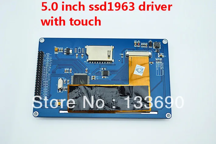 5-дюймовый tft Модуль 51 mcu с роскошным разрешением 800X480 сенсорным stm32/avr/51/PIC/MSP430/DSP/ARM и