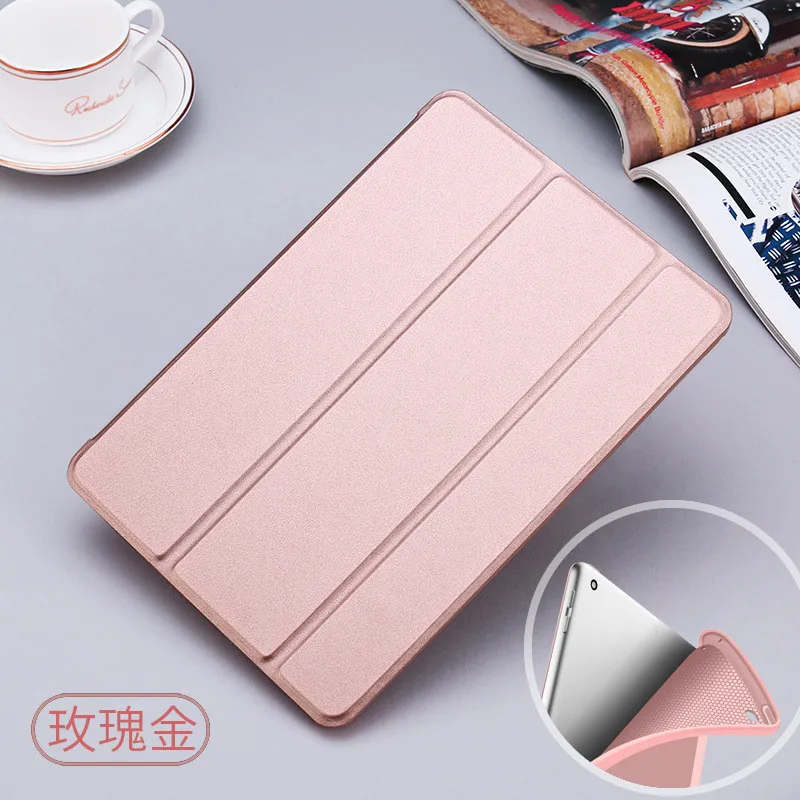 Мягкий силиконовый кожаный чехол для iPad air 3 10,5 дюймов Pro Тонкий Магнитный умный чехол для нового iPad Pro 11+ пленка+ ручка - Цвет: Pro 11 Rose gold