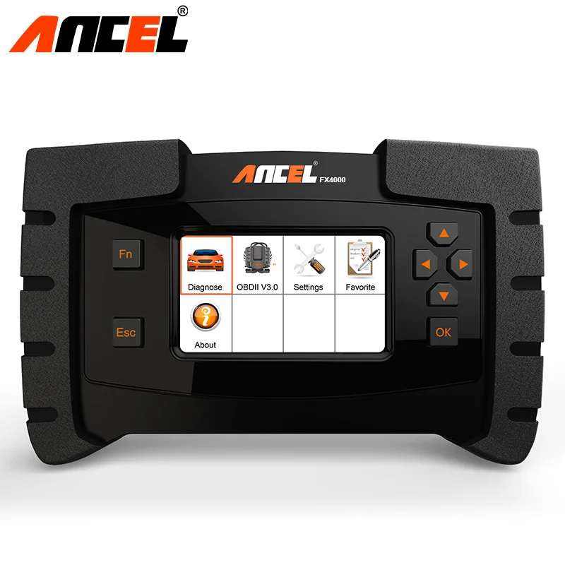 OBD OBD2 полная система диагностический инструмент Ancel FX4000 ABS подушка безопасности SAS