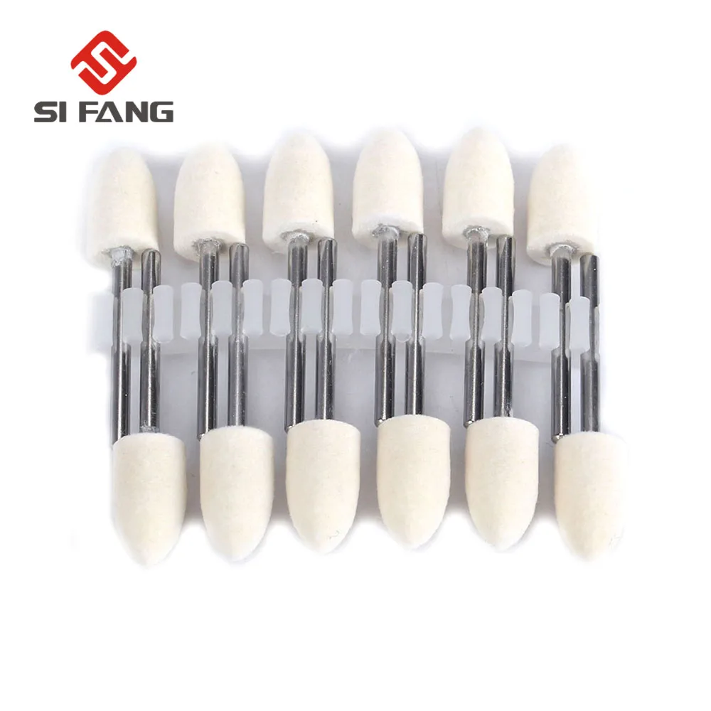 

10Pcs 12mm Wool Polishing Grinding Head Cone Buffing Wheel Rotary Tool Accessories