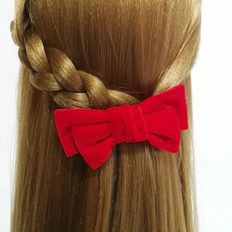 Модные бархатные заколки для волос ручной работы 5 дюймов подростков аксессуары