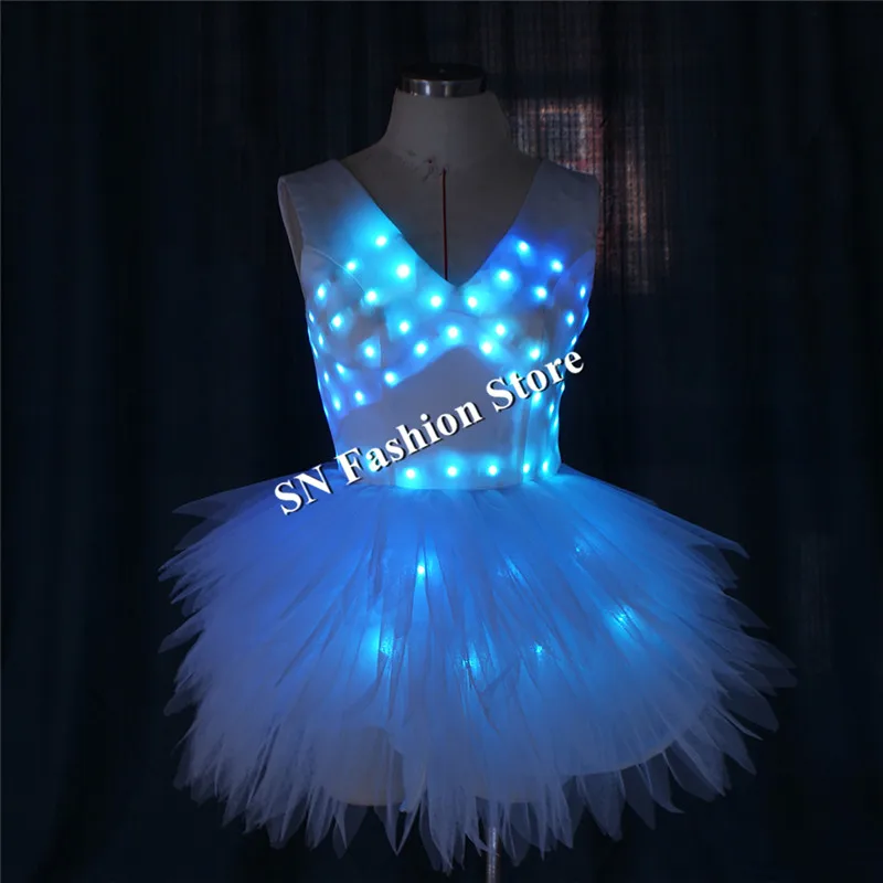 Женское программируемое платье со светодиодсветильник кой светящесветильник