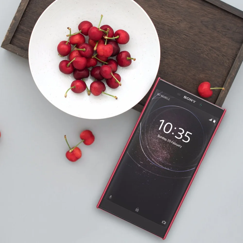 Матовый защитный чехол NILLKIN для Sony Xperia L2 матовый с защитой экрана | Мобильные