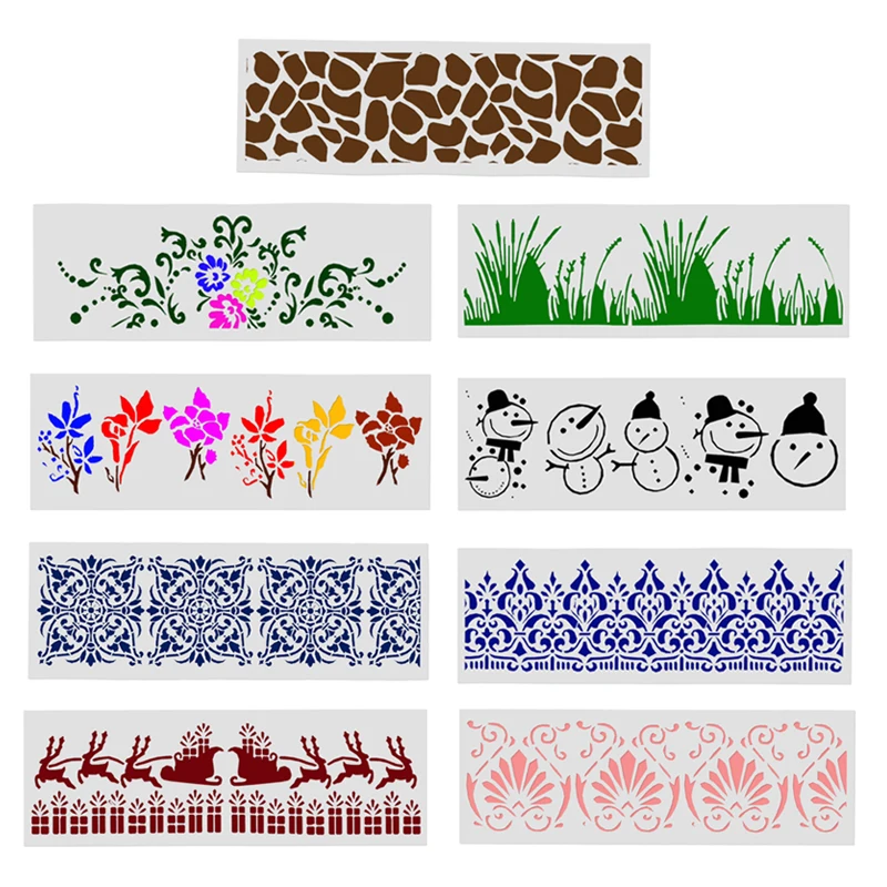 9 шт. набор трафаретов для торта кружевной цветок сделай сам декоративная форма