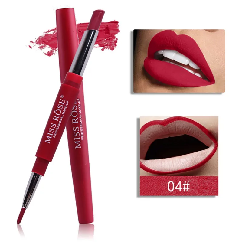 Lip Liner Matte Pencil Multifunctional Lipliner Pen Double-head Lipstick & Colors Makeup | Красота и здоровье