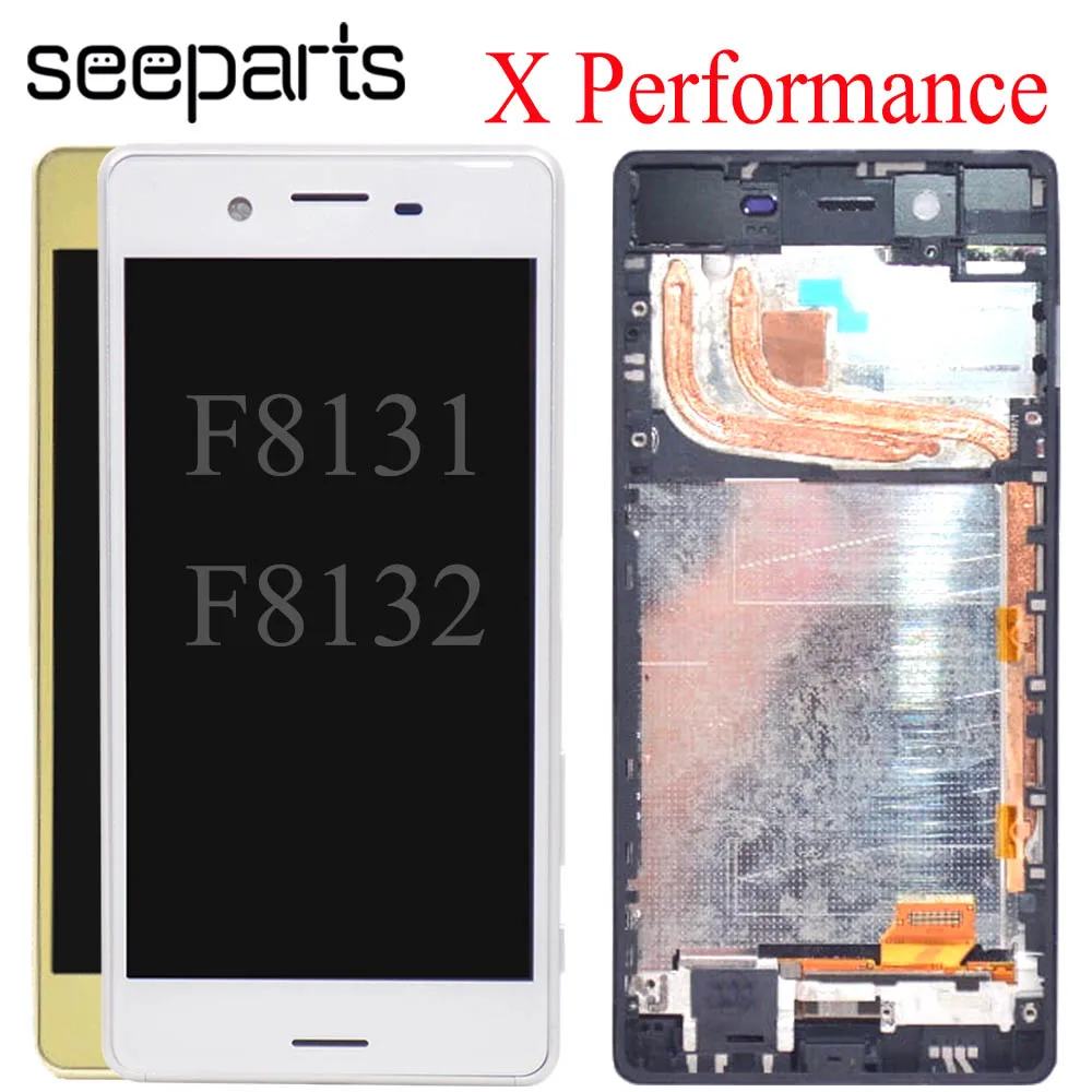 Сменный ЖК-дисплей 5,0 дюйма для Sony Xperia X Performance F8131 F8132, ЖК-дисплей с сенсорным экраном и дигитайзером в сборе