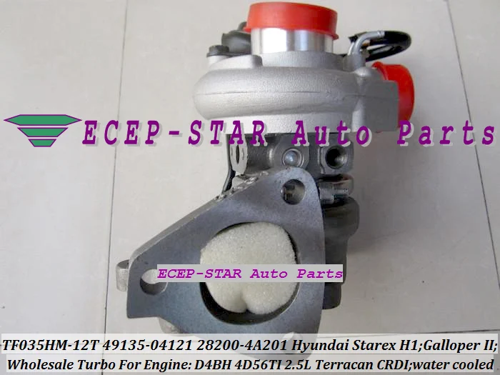 TF035 49135-04121 28200-4A201 турбокомпрессор с водяным охлаждением для HYUNDAI Starex H1 Galloper Terracan CRDI