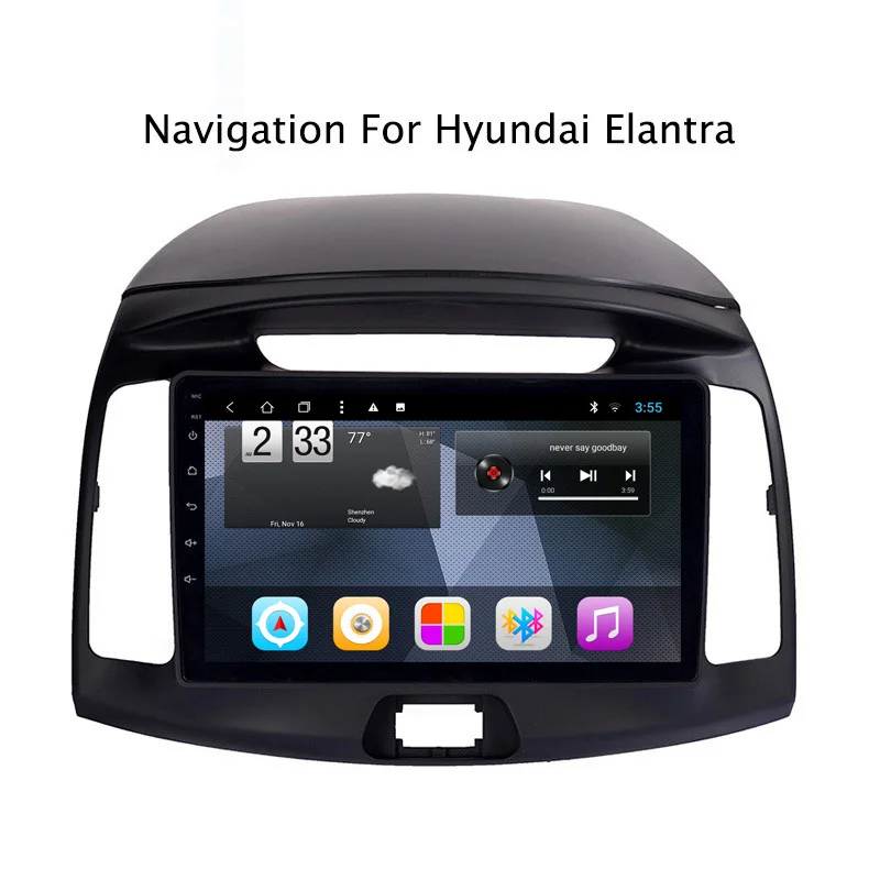 Ectwodvd 9 &quotВосьмиядерный Android 8 1 автомобильный DVD для hyundai Elantra 2011 2016 с gps навигацией